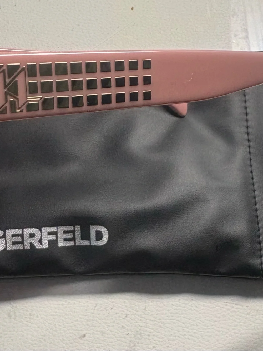 Karl Lagerfeld Transparent Pink Women's Eyeglasses